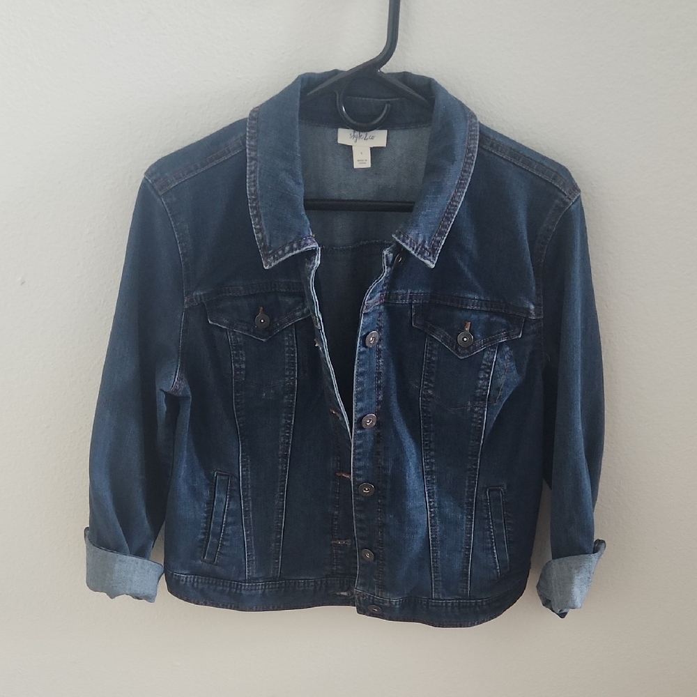 Style & CO Dark Blue Denim Jacket